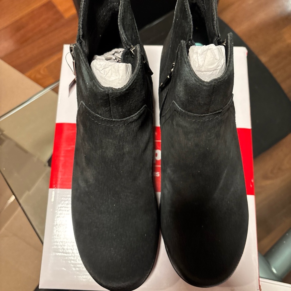 Propet Waverly is Black Suede Women’s Shortie Boots size 11 BNIB - Picture 6 of 14